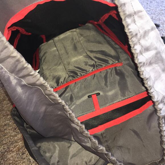 Jansport Katahdin 50 Backpack Grey Red Hiking Outdoor Camping Trail Pack Bag - Picture 6 of 11